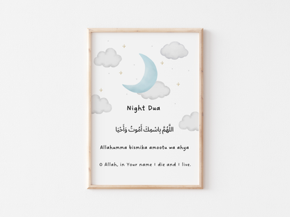 Islamic Morning & Night Duas Posters for Kids | Educational Wall Art