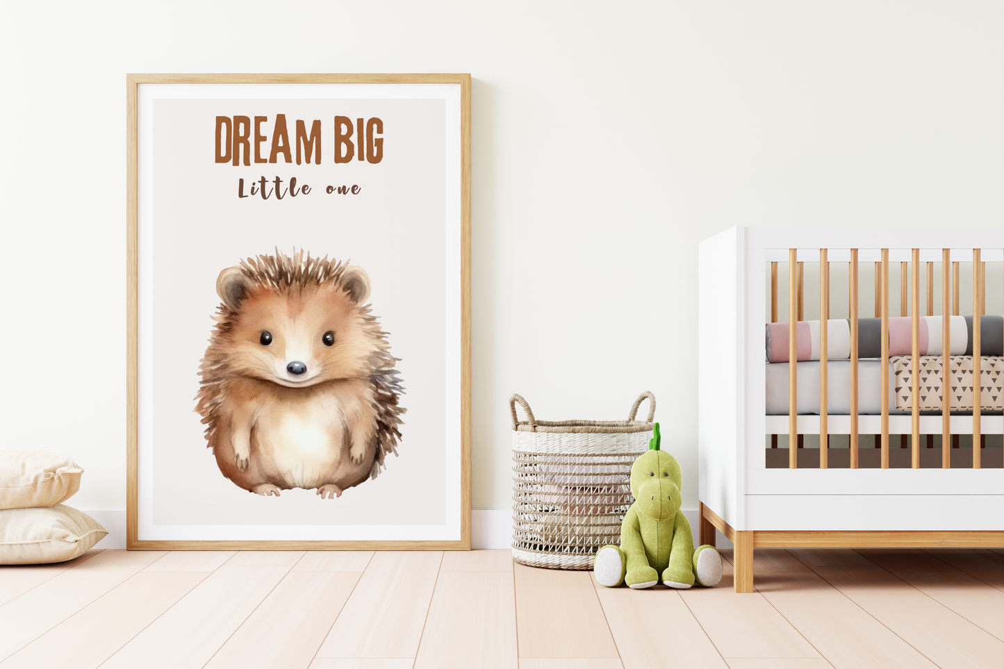 Dream Big Little One Safari Poster | Baby Room Decor