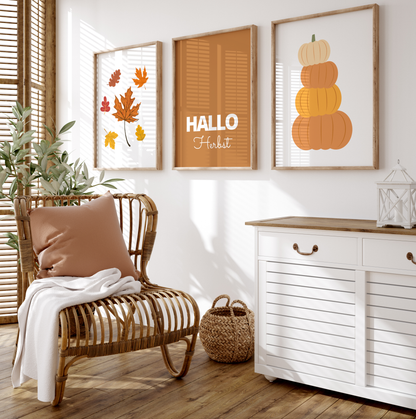 Set of 3 Hello Autumn Posters