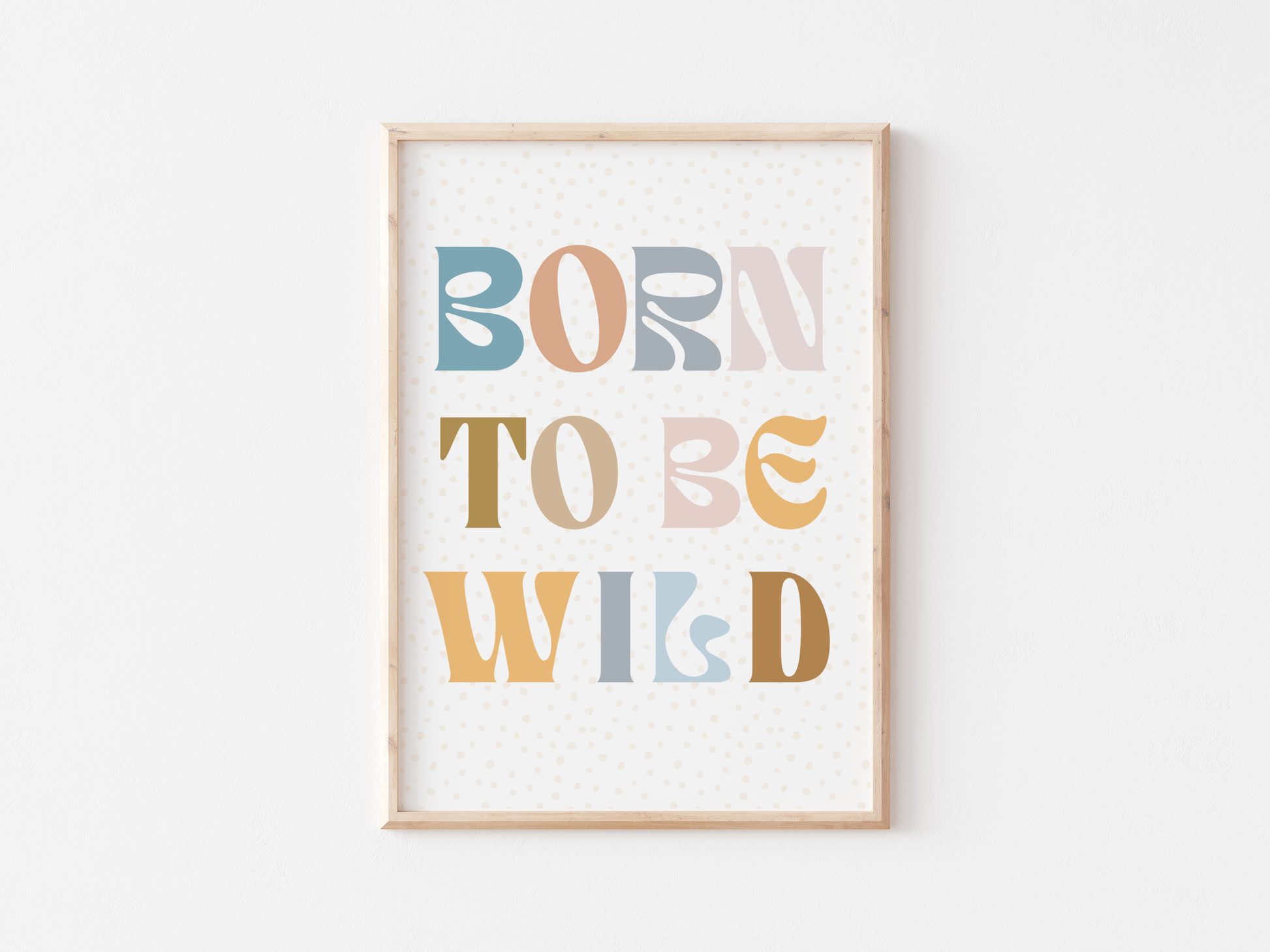 Born to Be Wild Animal Poster Set | Lion, Giraffe & Inspirational Quote for Kids' Rooms and Classrooms