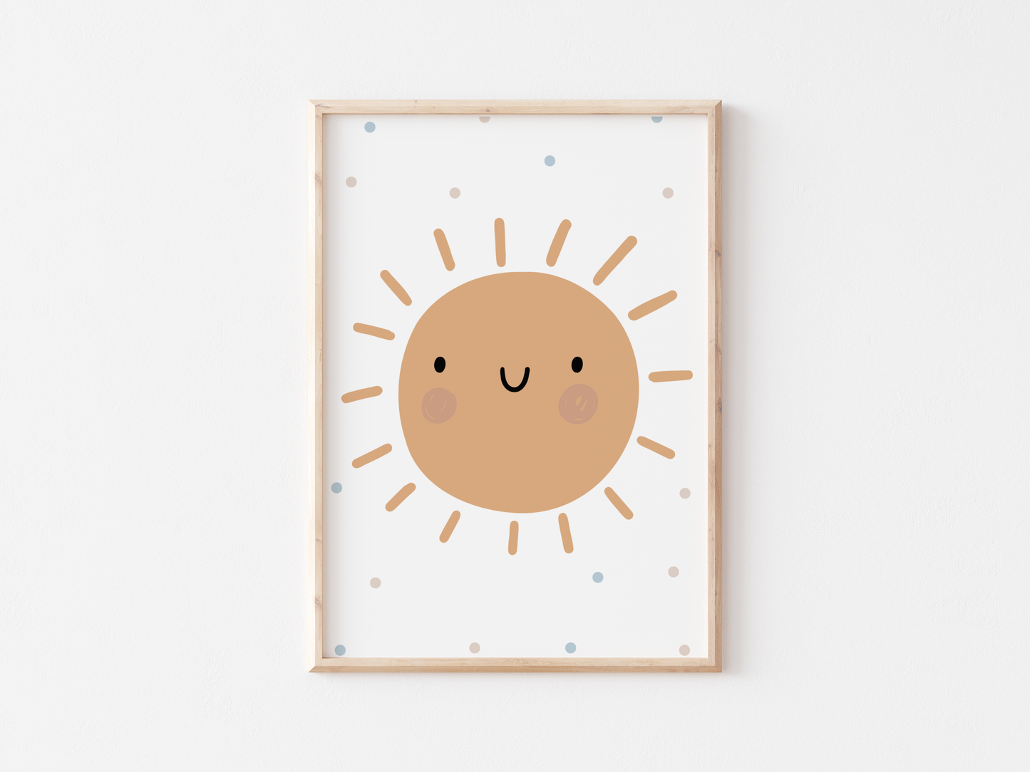 Set of 3 boho sun and cloud posters