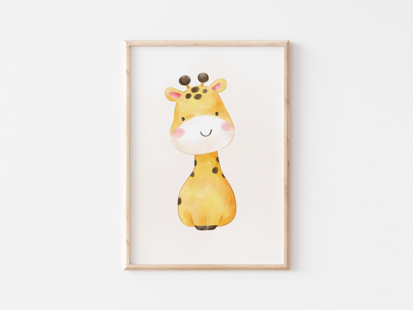 Babyroom Poster | Safari Adventure Lion Giraffe