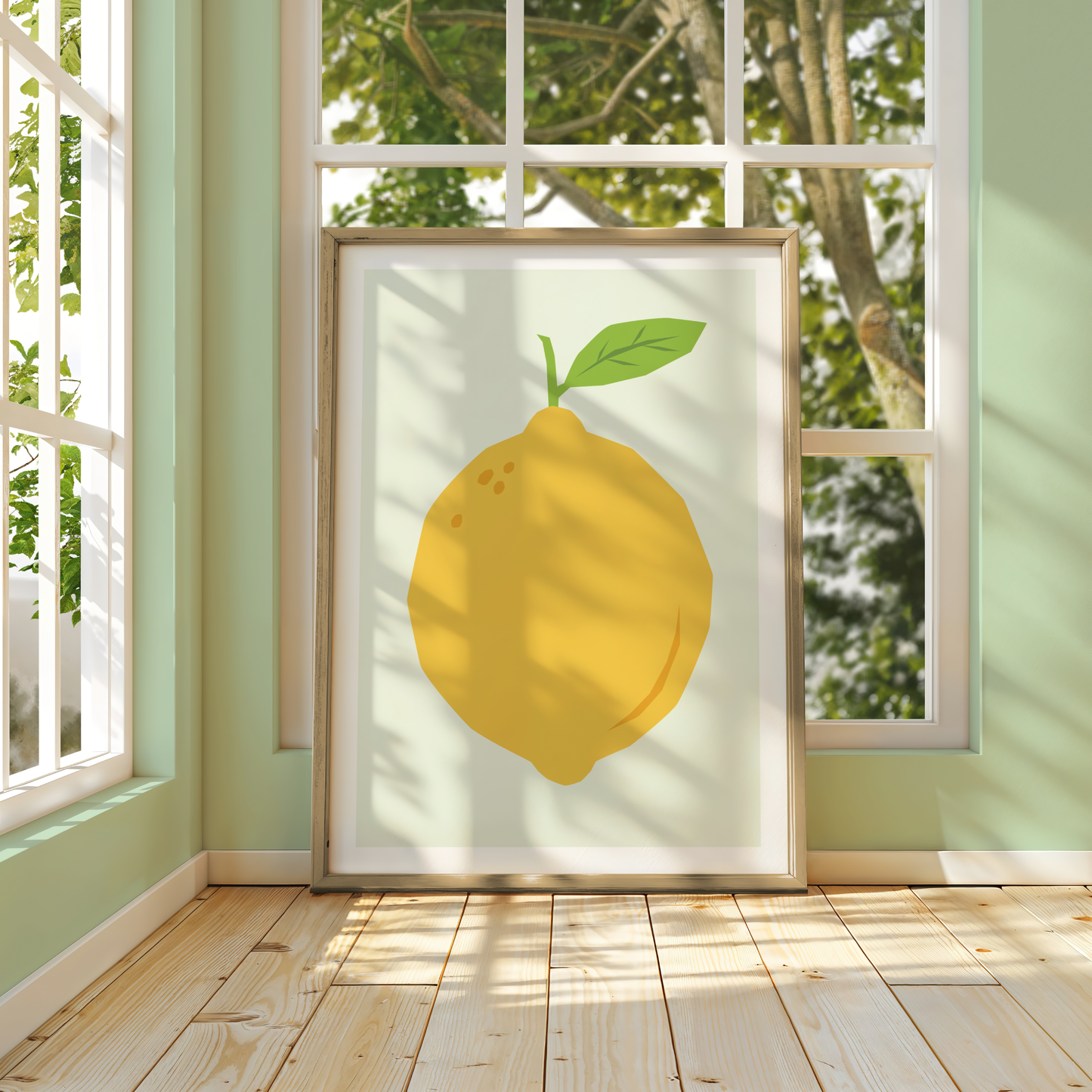 Lemon Art Print | Inspirational Wall Decor | Minimal Neutral Gallery | Dorm Room Decor